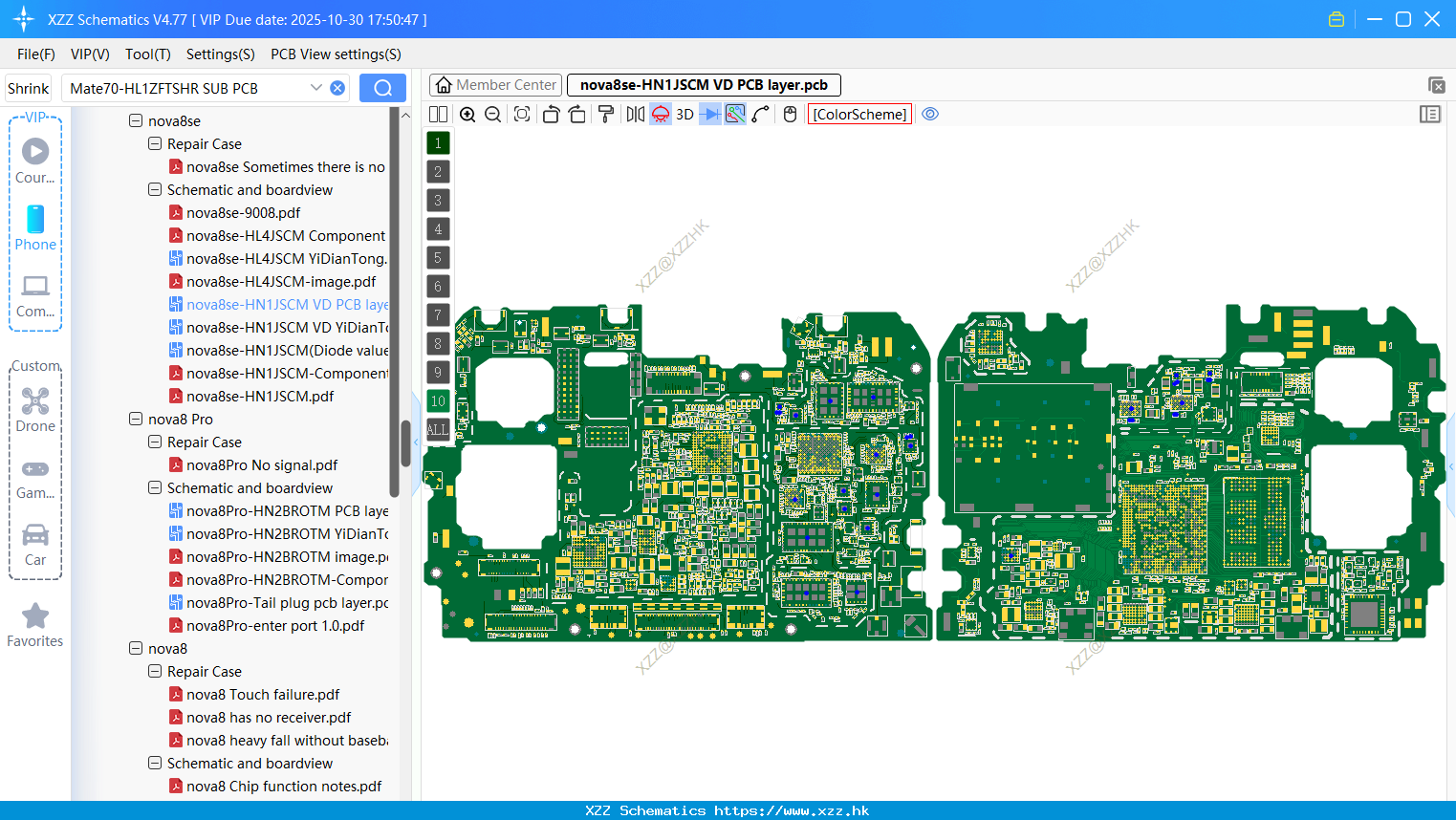 Huawei Nova8se-HN1JSCM VD PCB Layer